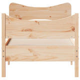 Cadre de lit sans matelas 90x200 cm bois de pin massif