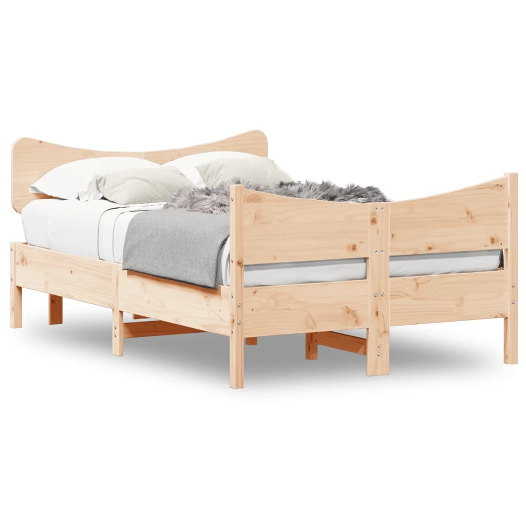 Cadre de lit sans matelas 120x190 cm bois de pin massif