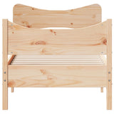 Cadre de lit sans matelas 75x190 cm bois de pin massif