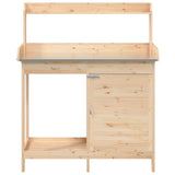 Table de rempotage avec armoire bois massif de sapin