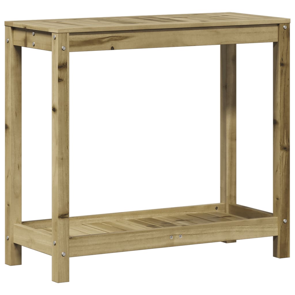 Table de rempotage avec étagère 82,5x35x75 cm bois pin imprégné