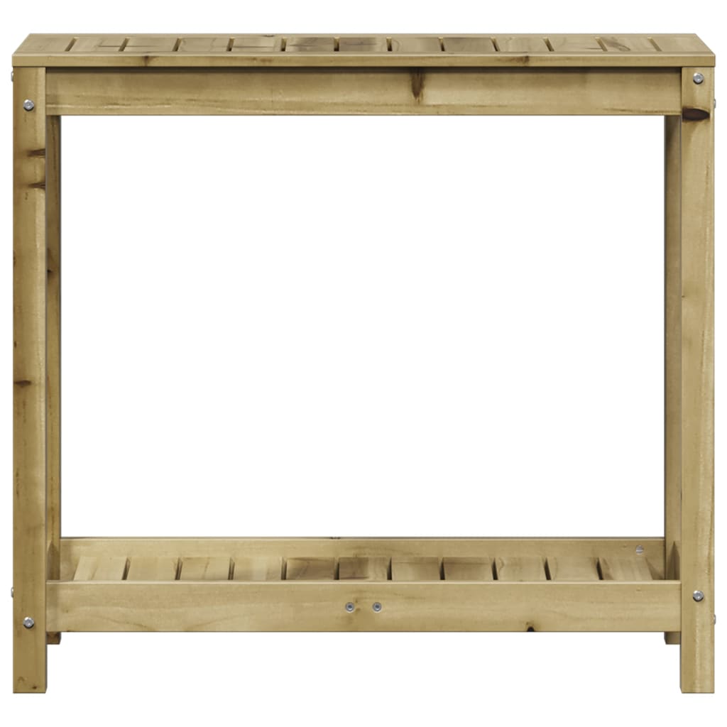 Table de rempotage avec étagère 82,5x35x75 cm bois pin imprégné