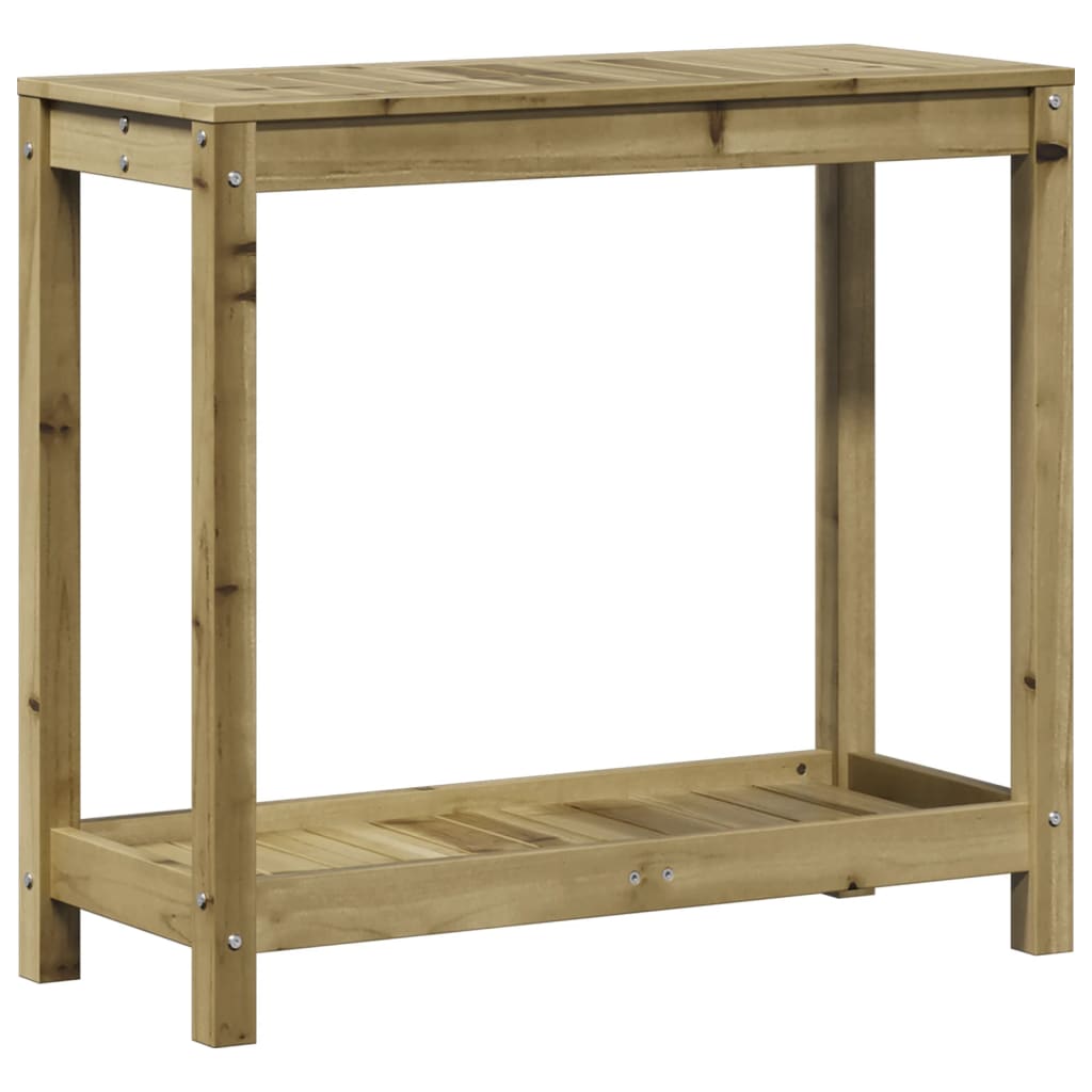 Table de rempotage avec étagère 82,5x35x75 cm bois pin imprégné