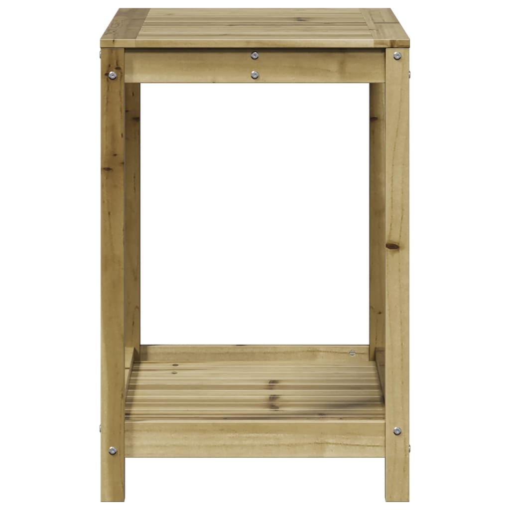 Table de rempotage avec étagère 82,5x50x75 cm bois pin imprégné