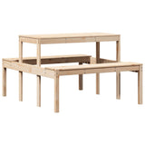 Picnic table 110x134x75 cm solid pine wood