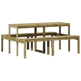 Table de pique-nique 160x134x75 cm bois de pin imprégné