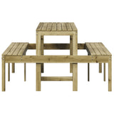 Table de pique-nique 160x134x75 cm bois de pin imprégné