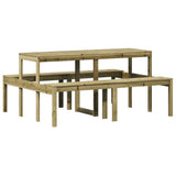 Table de pique-nique 160x134x75 cm bois de pin imprégné