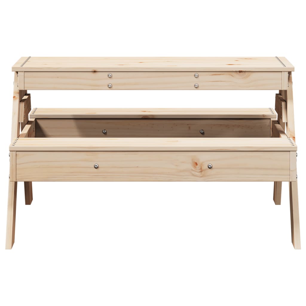 Table de pique-nique pour enfants 88x97x52cm bois massif de pin