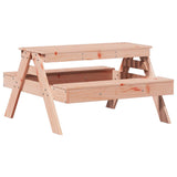 Children's picnic table made from solid Douglas fir wood