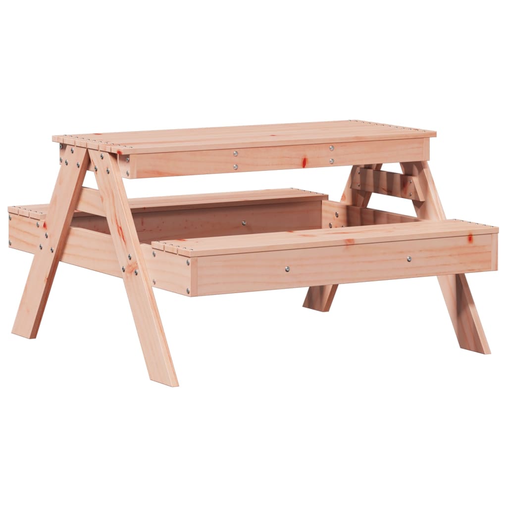 Children's picnic table made from solid Douglas fir wood