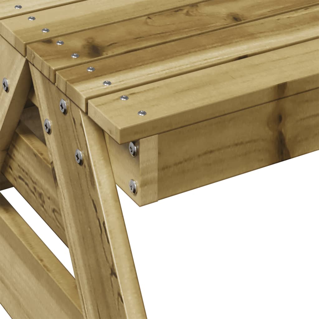 Table de pique-nique pour enfants bois de pin imprégné