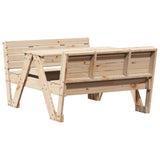 Table de pique-nique pour enfants 88x122x58 cm bois massif pin