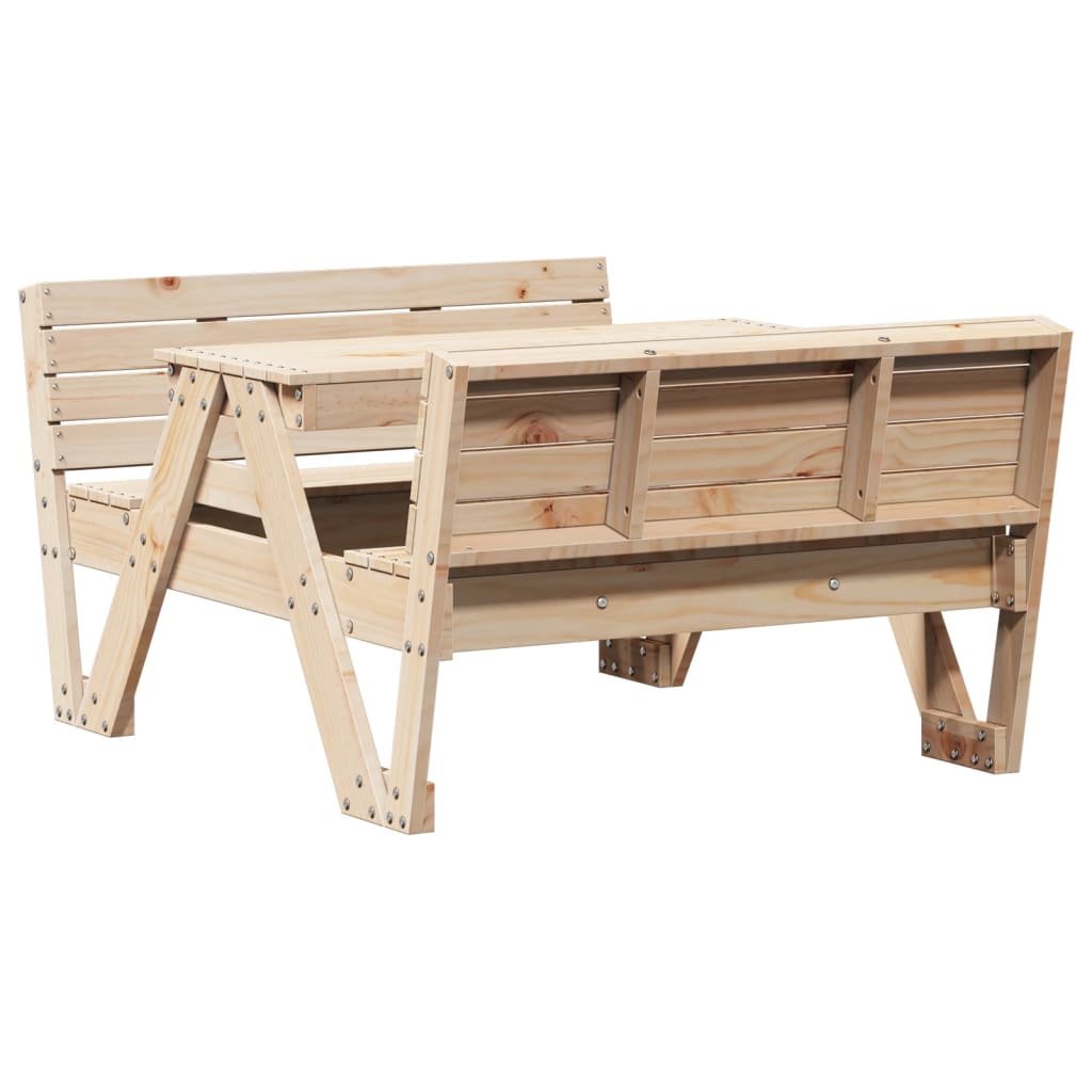 Table de pique-nique pour enfants 88x122x58 cm bois massif pin