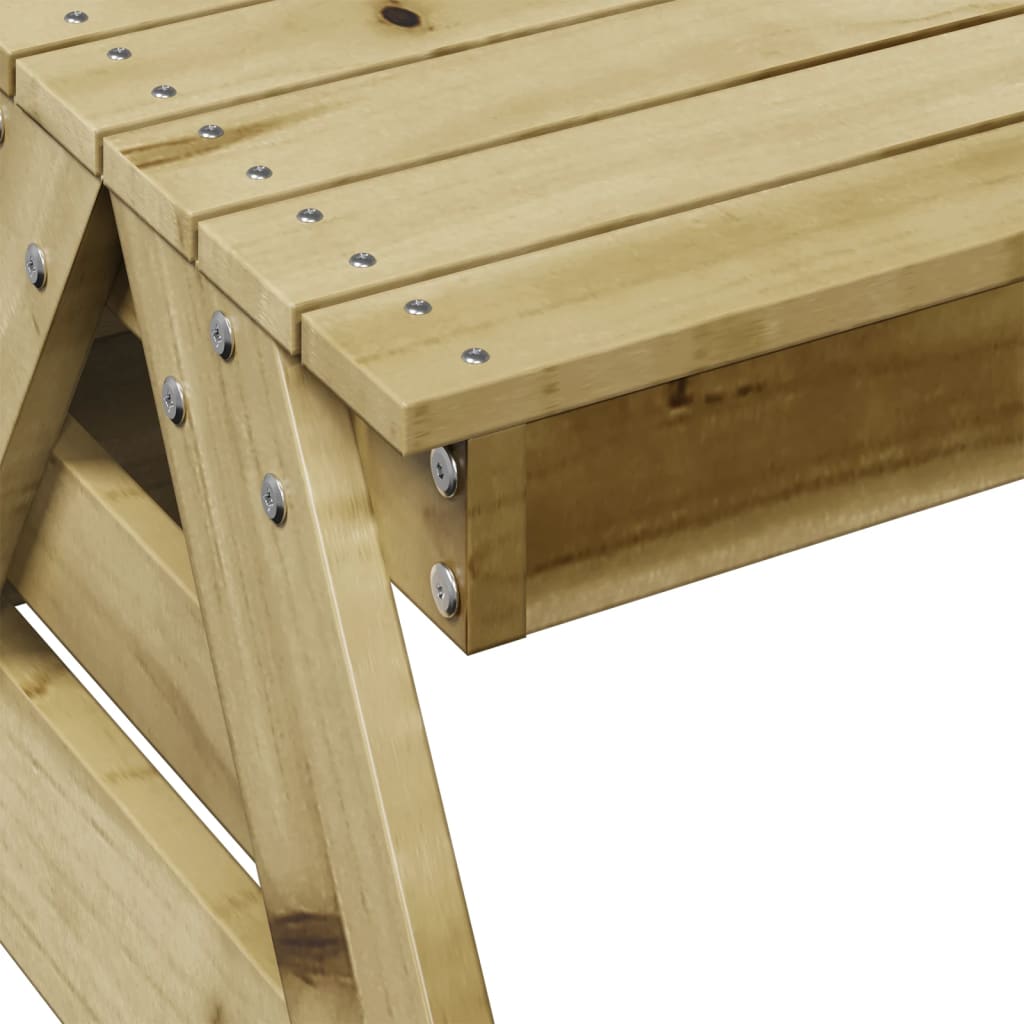 Table de pique-nique pour enfants bois de pin imprégné