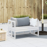 Canapé de jardin extensible blanc bois massif de pin