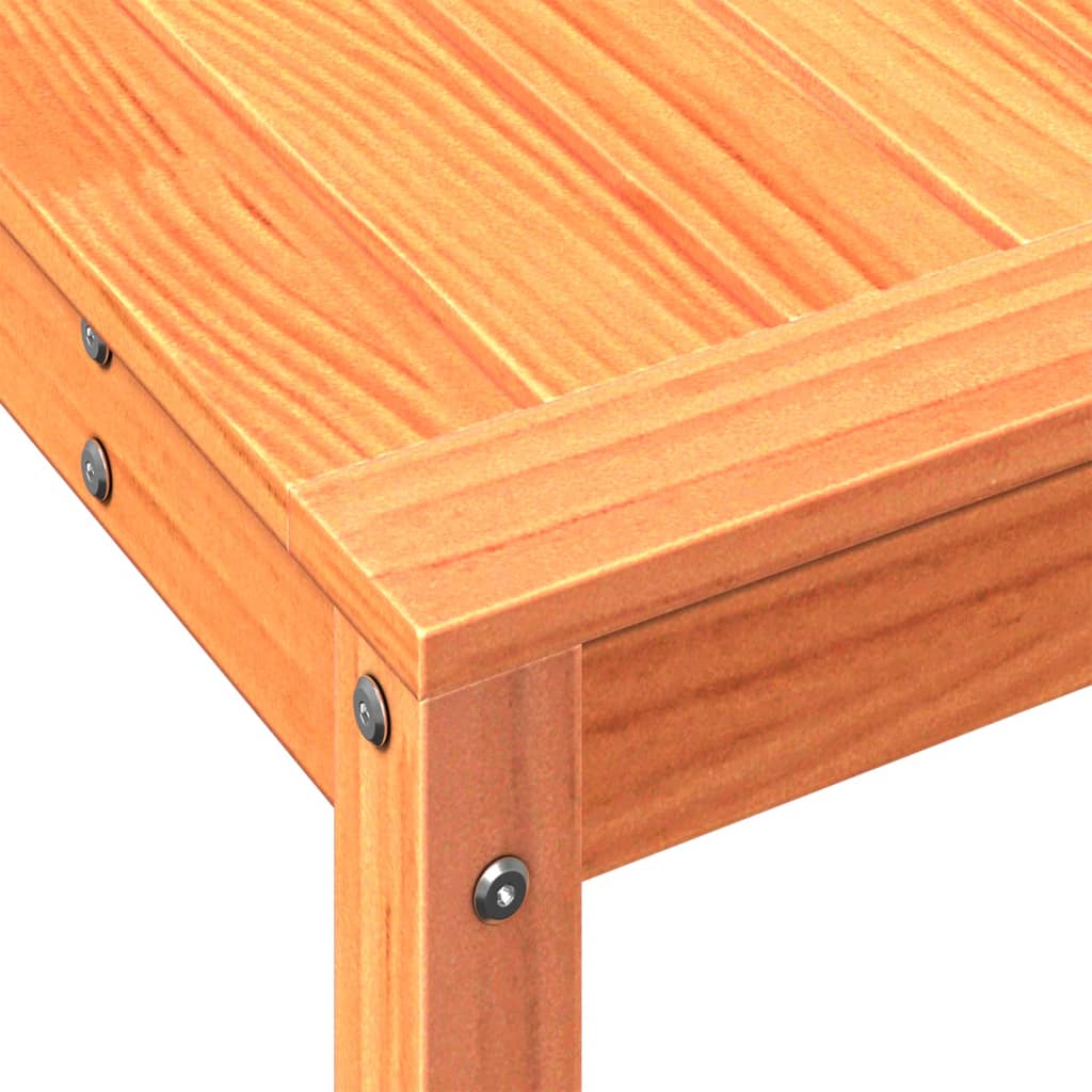 Table de rempotage avec étagère cire marron bois massif de pin