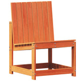 Brown wax garden chair 50.5x55x77 cm solid pine wood