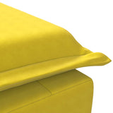 Chaise longue de massage avec traversin jaune velours