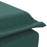 Massage lounge chair with dark green velvet bolster