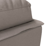 Chaiselongue mit taupefarbenen Stoffkissen