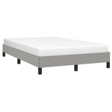 Cadre de lit sans matelas gris clair 120x190 cm tissu