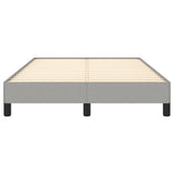 Cadre de lit sans matelas gris clair 120x190 cm tissu