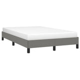 Cadre de lit sans matelas gris foncé 120x190 cm tissu