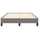 Cadre de lit sans matelas gris foncé 120x190 cm tissu