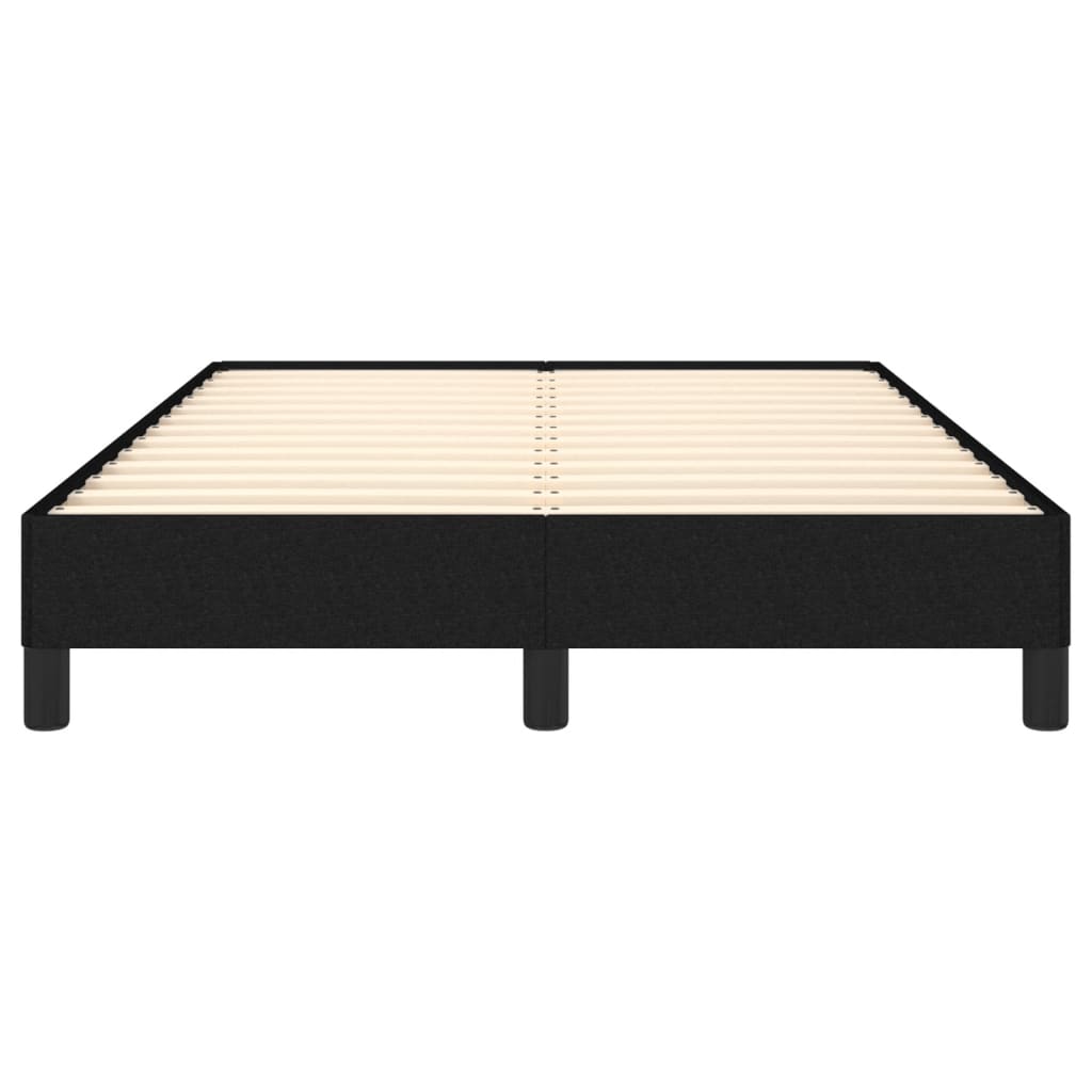 Cadre de lit sans matelas noir 120x190 cm tissu