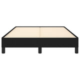 Cadre de lit sans matelas noir 120x190 cm tissu