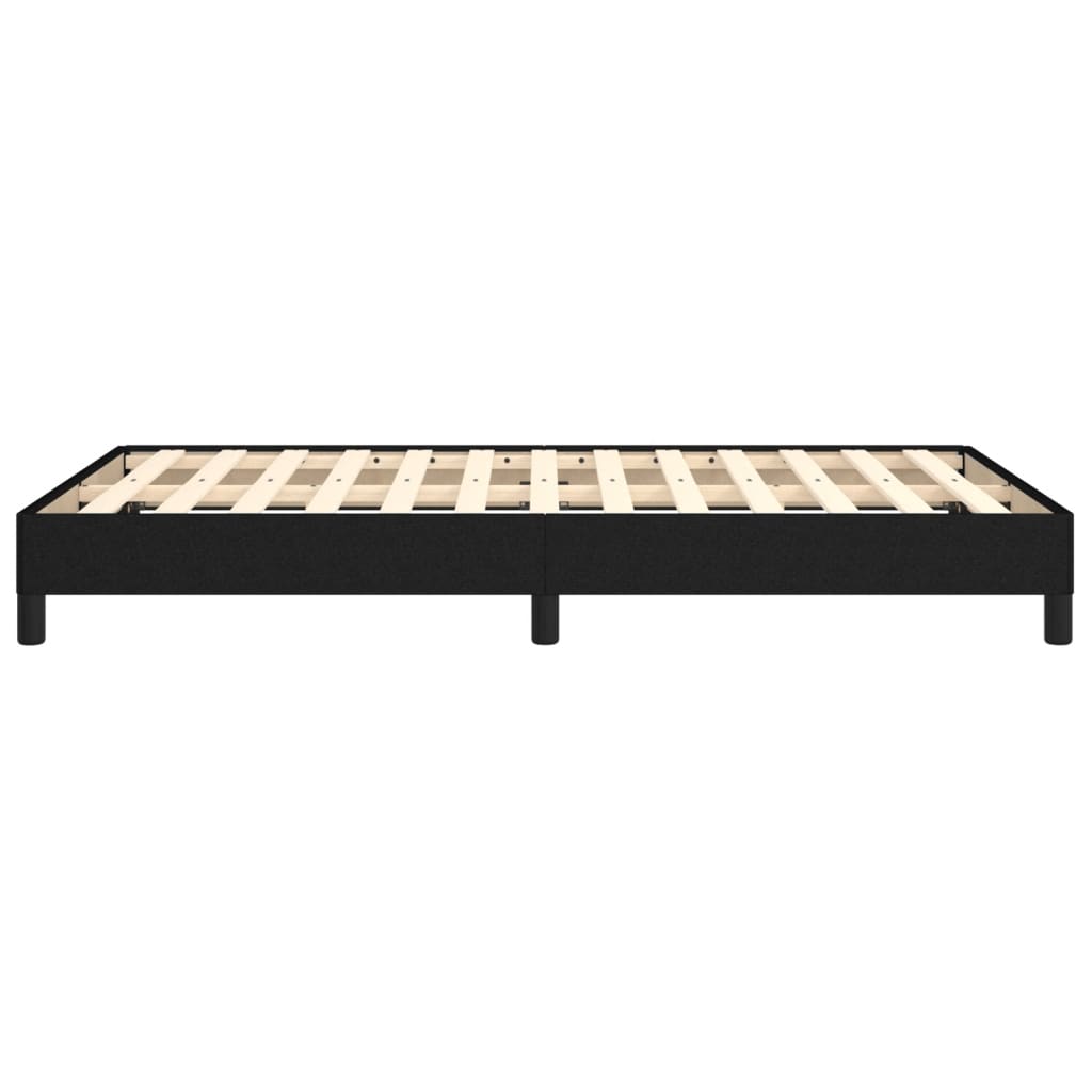 Cadre de lit sans matelas noir 120x190 cm tissu