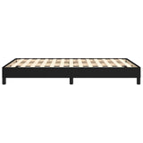 Cadre de lit sans matelas noir 120x190 cm tissu