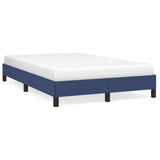 Cadre de lit sans matelas bleu 120x190 cm tissu