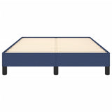 Cadre de lit sans matelas bleu 120x190 cm tissu