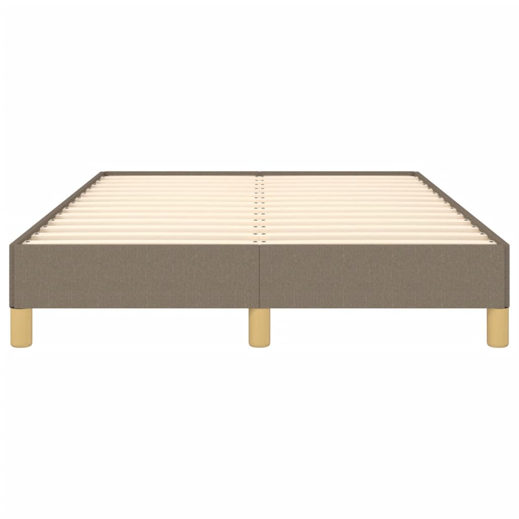 Cadre de lit sans matelas taupe 120x190 cm tissu