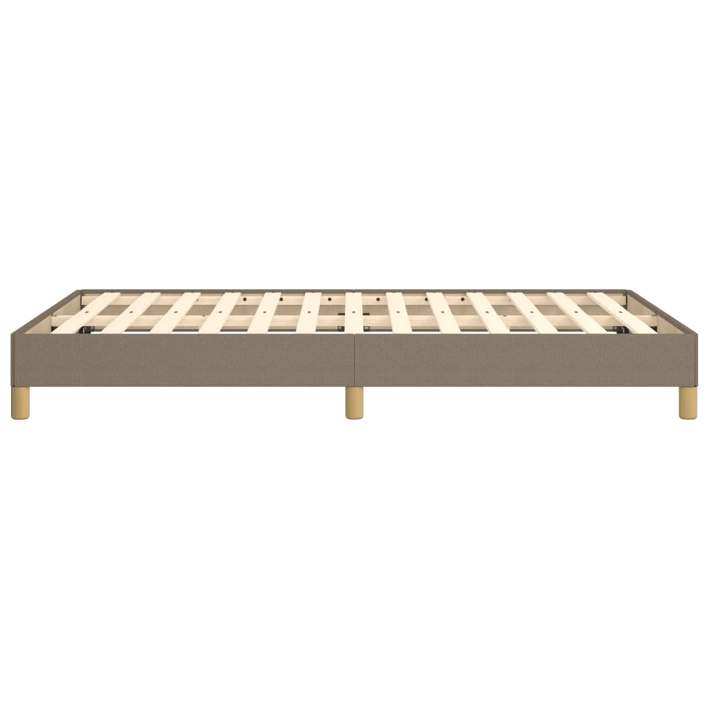 Cadre de lit sans matelas taupe 120x190 cm tissu