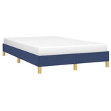 Cadre de lit sans matelas bleu 120x190 cm tissu