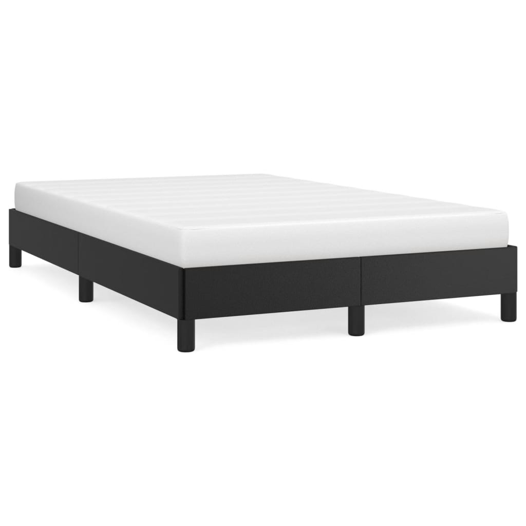 Cadre de lit sans matelas noir 120x190 cm similicuir