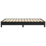 Cadre de lit sans matelas noir 120x190 cm similicuir