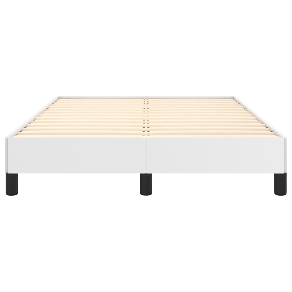 Cadre de lit sans matelas blanc 120x190 cm similicuir