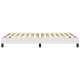 Cadre de lit sans matelas blanc 120x190 cm similicuir