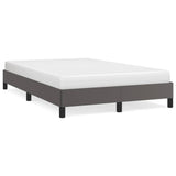 Cadre de lit sans matelas gris 120x190 cm similicuir