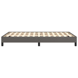 Cadre de lit sans matelas gris 120x190 cm similicuir