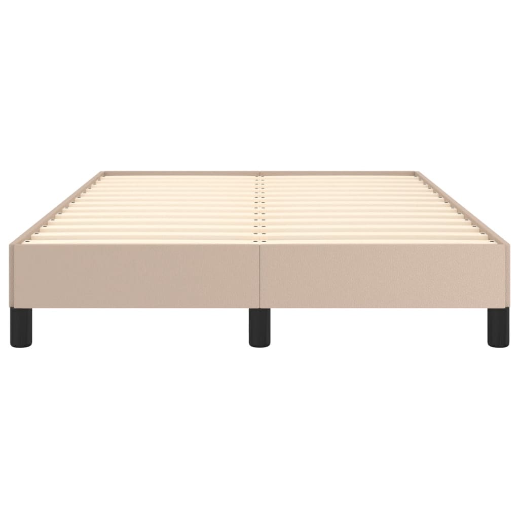 Cadre de lit sans matelas cappuccino 120x190 cm similicuir