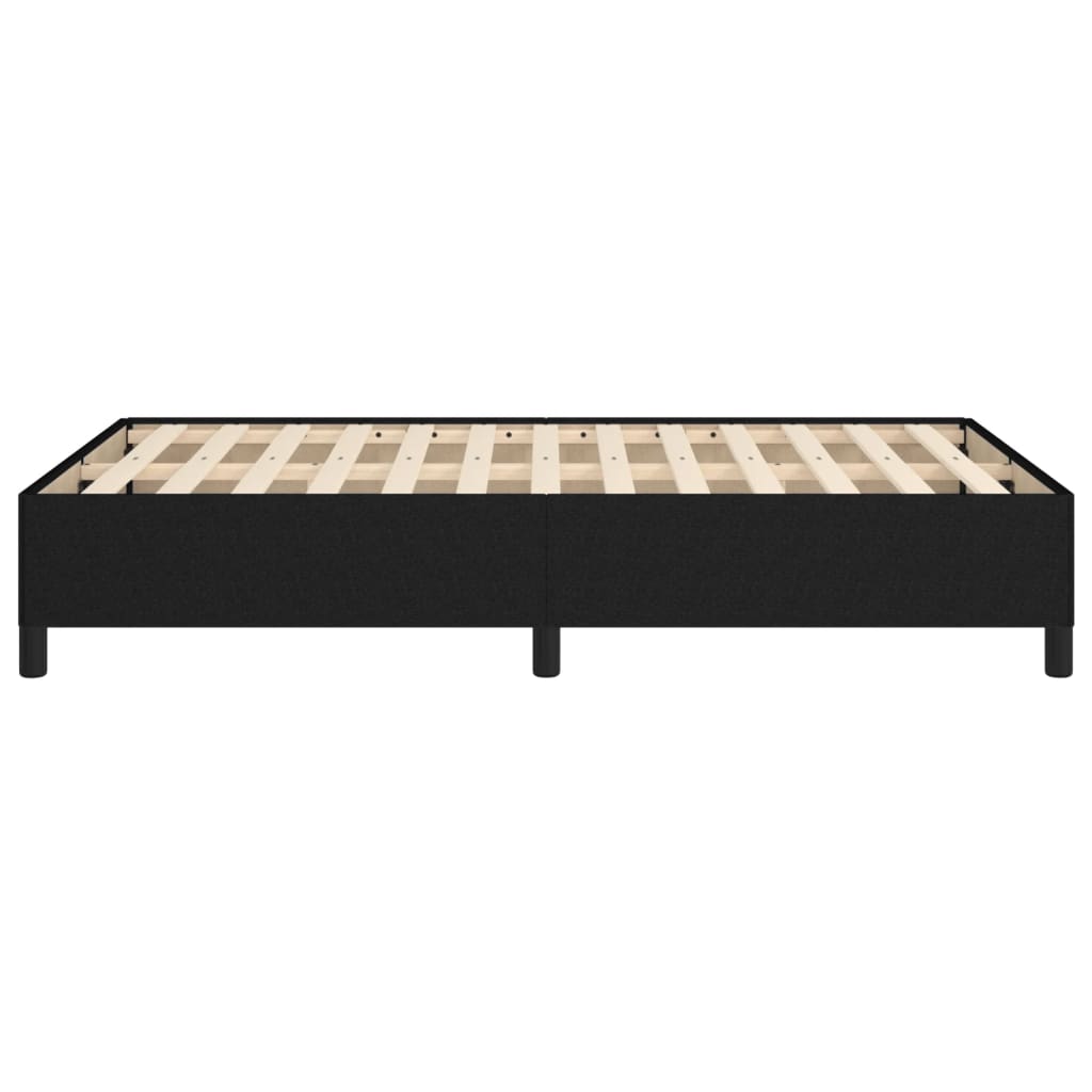 Cadre de lit sans matelas noir 120x190 cm tissu