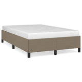 Cadre de lit sans matelas taupe 120x190 cm tissu