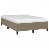 Cadre de lit sans matelas taupe 120x190 cm tissu