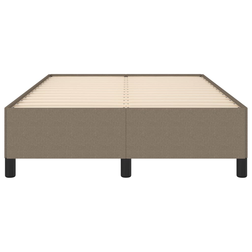 Cadre de lit sans matelas taupe 120x190 cm tissu