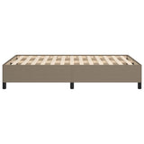 Cadre de lit sans matelas taupe 120x190 cm tissu